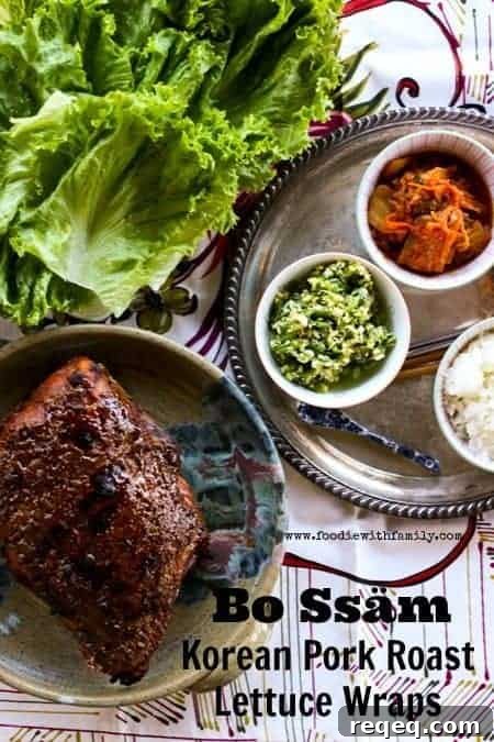 Make-Ahead Bo Ssäm: Korean Pork Roast Lettuce Wraps for Weeknights 2 Bo Ssäm Korean Pork Roast Lettuce Wraps from www.foodiewithfamily.com