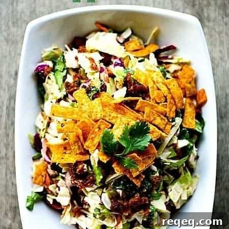 Barbecue Bacon Ranch Chopped Salad for Make Ahead Mondays at www.foodiewithfamily.com