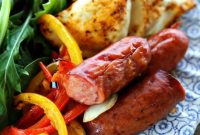 Sheet Pan Kielbasa and Pierogies Dinner with Vegetables