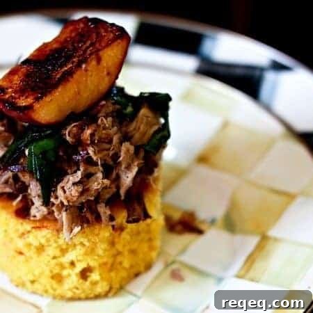 Pulled Pork Habanero Cornbread Stacks #ComfortFood #SuperBowl #GameDay #Entertaining #Recipes