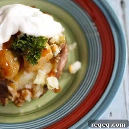 Buffalo Chicken Stuffed Baked Potatoes + Recipe Giveaway 4 Buffalo Chicken Baked Potato #ComfortFood #HealthierComfortFood www.foodiewithfamily.com