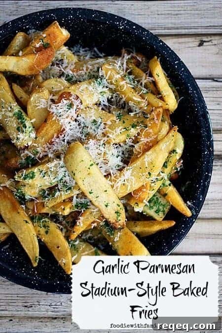 Garlic Parmesan Stadium-Style Baked Steak Fries Recipe 2 Garlic Parmesan Stadium-Style Steak Fries