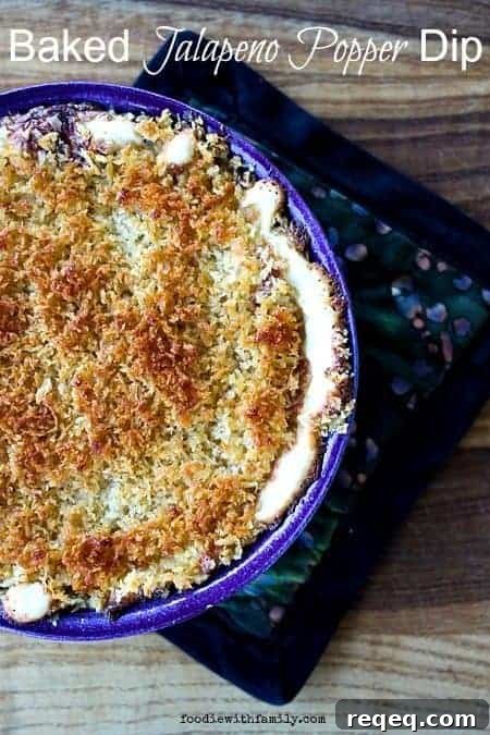Baked Jalapeno Popper Dip #ComfortFood #SuperbowlSnacks #GameDaySnacks #Dip