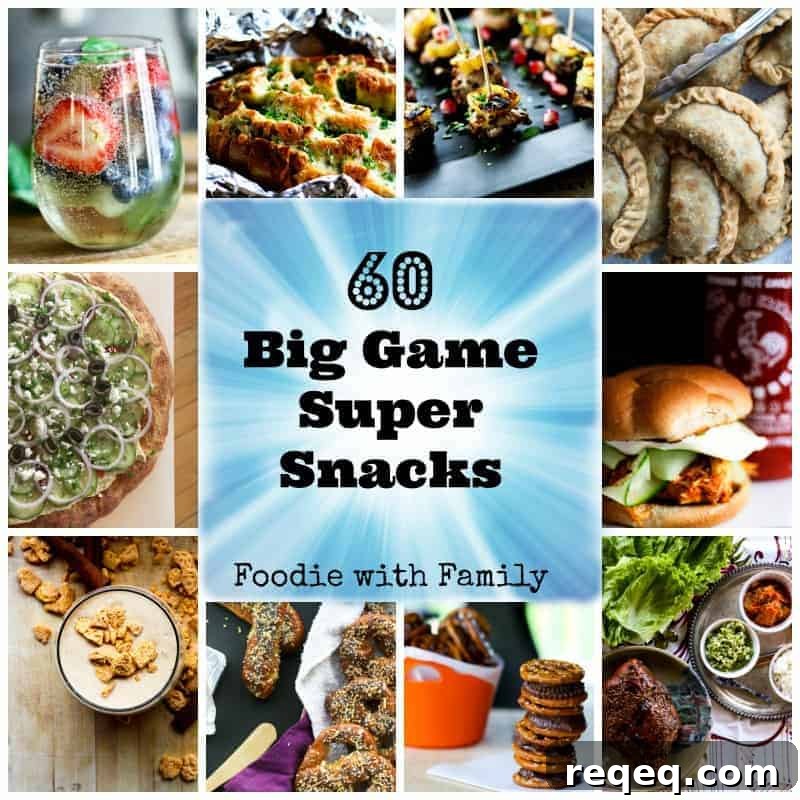 60 Big Game Super Snacks foodiewithfamily.com #BigGame #Superbowlsnacks