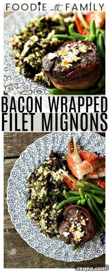 Smoky Bleu Cheese Bacon-Wrapped Tenderloin Filet Recipe 6 Meltingly tender, marvelously flavourful, Bacon Wrapped Filet Mignons topped with Smoky Bleu Cheese are just what you need for a special occasion.