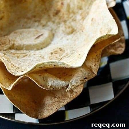 Crispy Cool Ranch Baked Tortilla Salad Bowls Recipe 6 Cool Ranch Baked Tortilla Salad Bowls on foodiewithfamily.com #Salad #CoolRanch