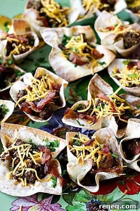 Barbecue Bacon Cheeseburger Bites make a great fun dinner, party food, or snac. Foodiewithfamily.com #bacon