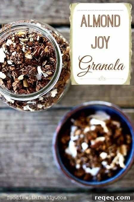 Almond Joy Granola: Chocolate, Almond & Coconut Crunch 2 Almond Joy Granola: Chocolate, Almond, & Coconut