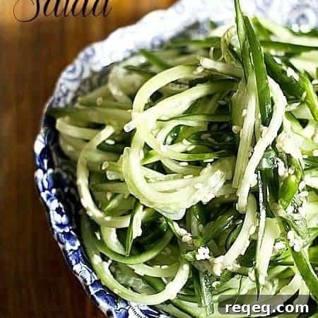 Quick Cucumber and Scallion Salad — Ready in 5 Minutes 4 Cucumber Scallion Salad {5 Minute Recipe} foodiewithfamily.com
