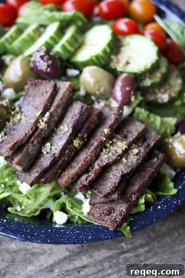 Greek Salad Gyro Plate Recipe for Restaurant-Style Gyros 3 Greek Gyro Salad Plate from foodiewithfamily.com