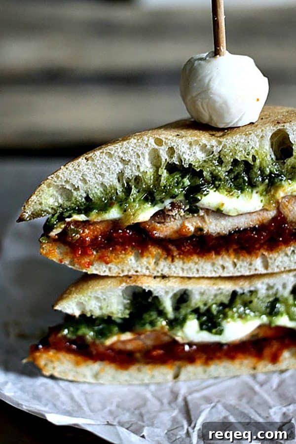 Grilled Chicken Melt with Pesto & Sun‑Dried Tomato Spread 4 Grilled Chicken Melt with Pesto and Sun Dried Tomato Spread from foodiewithfamily.com