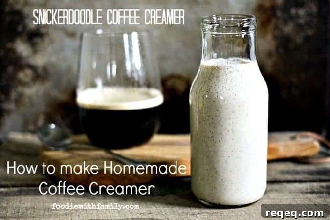 How to Make Coffee Creamer. Snickerdoodle Coffee Creamer is great for coffee OR tea! foodiewithfamily.com