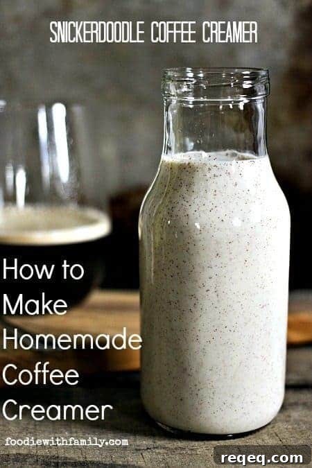How to Make Coffee Creamer. Snickerdoodle Coffee Creamer is great for coffee OR tea! foodiewithfamily.com