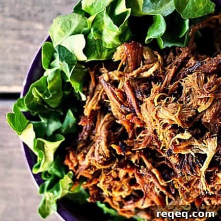 Slow-Cooker Honey Mustard Pulled Pork. Easy, spectacular, #MemorialDay food!