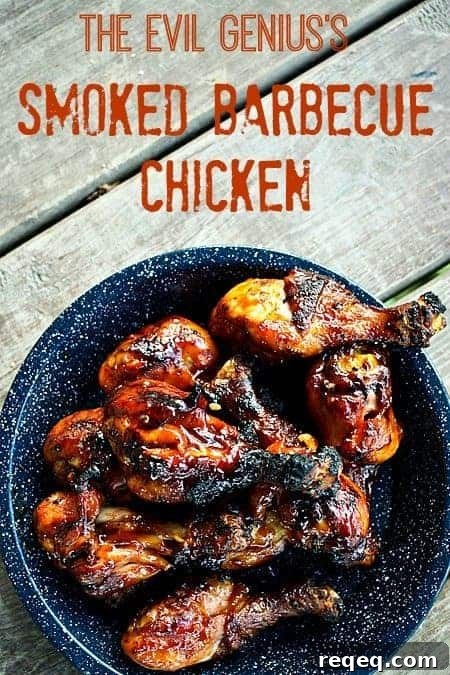 Finished Smoked Barbecue Chicken