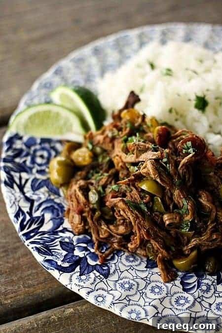 Instant Pot vs Slow Cooker Ropa Vieja: Cuban Shredded Beef Recipe 4 Ropa Vieja: Thin shreds of flank steak braised in a rich tomato vegetable sauce with olives &capers. Prepare in an Instant Pot OR Slow-Cooker.