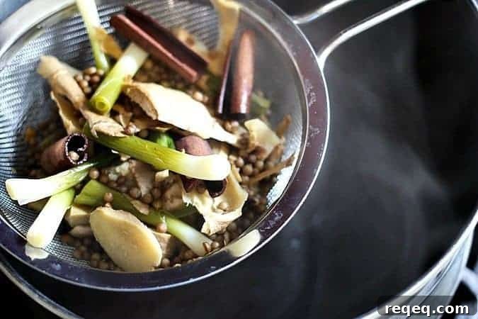 Pho: Authentic Vietnamese Beef Noodle Soup Recipe 5 Pho aromatics strained from the broth on foodiewithfamily.com
