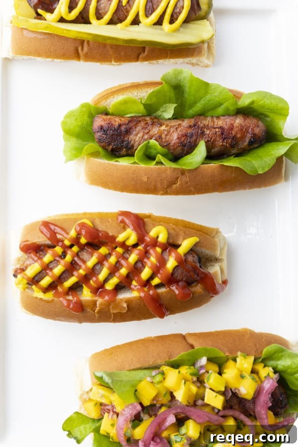 Smoky Bacon-Wrapped Hot Dogs with Crispy Grill Finish 7 Bacon Wrapped Hot Dogs are chewy, crisp, bacon-wrapped, juicy hot dogs and are worth every second of the tiny bit of extra effort they take.