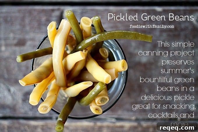 How to Make Dilly Pickled Green Beans (Dilly Beans) 3 Pickled Green Beans: Dilly Beans {a simple canning project} from foodiewithfamily.com