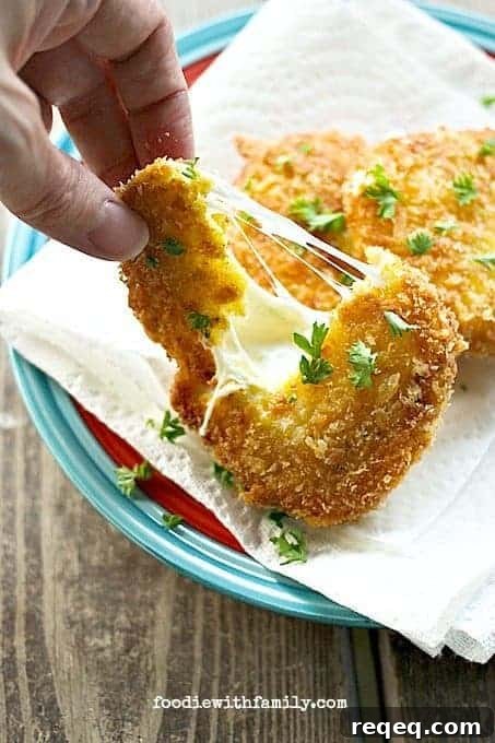 Crispy Mozzarella Steak Sandwiches with Gooey Melted Cheese 3 Crispy, Gooey, Fresh Mozzarella Steaks from foodiewithfamily.com #FreezerFriendly #MakeAheadMondays