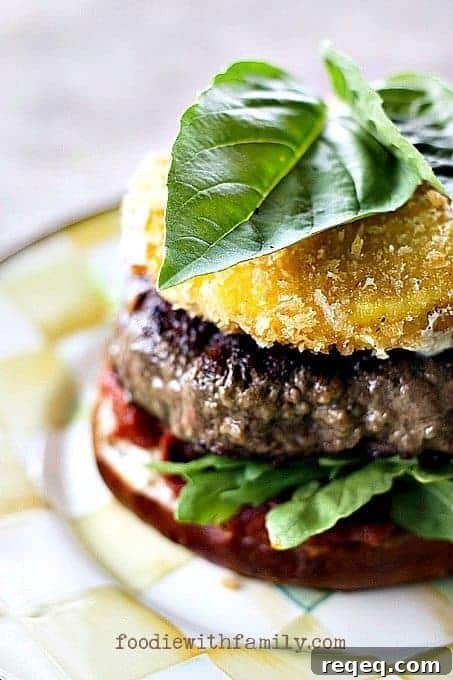 Crispy Fried Mozzarella & Sun-Dried Tomato Burgers 3 Fried Mozzarella and Sun Dried Tomato Burgers from foodiewithfamily.com