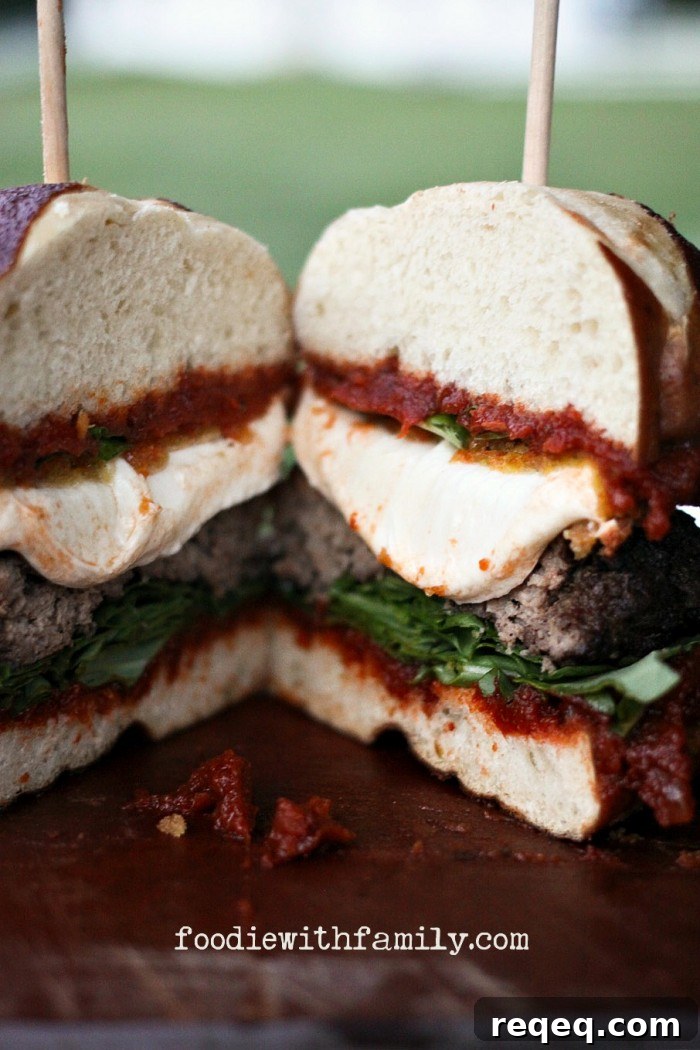 Crispy Fried Mozzarella & Sun-Dried Tomato Burgers 5 Fried Mozzarella and Sun Dried Tomato Burgers from foodiewithfamily.com
