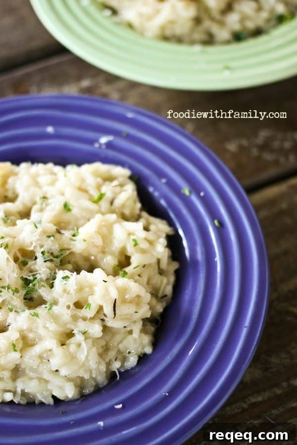 Simple Creamy Risotto Recipe for Perfect Weeknight Meals 3 Basic Risotto tutorial with topping ideas from foodiewithfamily.com