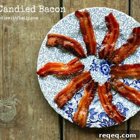 Easy, homemade Maple Candied Bacon from foodiewithfamily.com