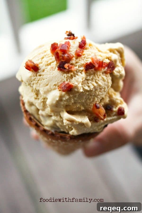 Maple Frozen Custard with Candied Bacon Recipe 2 Maple Frozen Custard with Candied Bacon from foodiewithfamily.com