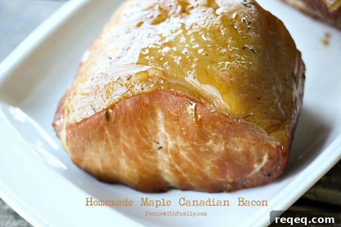 Homemade Canadian Bacon Recipe (Smoker or Oven) 3 Homemade Maple Canadian Bacon {smoker optional!} from foodiewithfamily.com