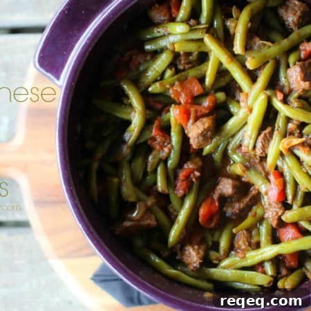 Lebanese Beef and Beans. Slow cooked,fragrant stew with luscious spices from foodiewithfamily.com!
