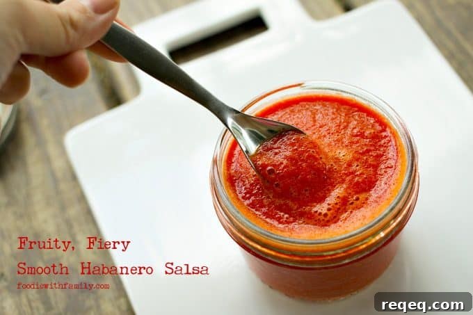 Mango Habanero Salsa: Sweet Heat with a Smooth Finish 2 Fruity, Fiery, Smooth Habanero Salsa like the Blue Iguana Cantina from foodiewithfamily.com