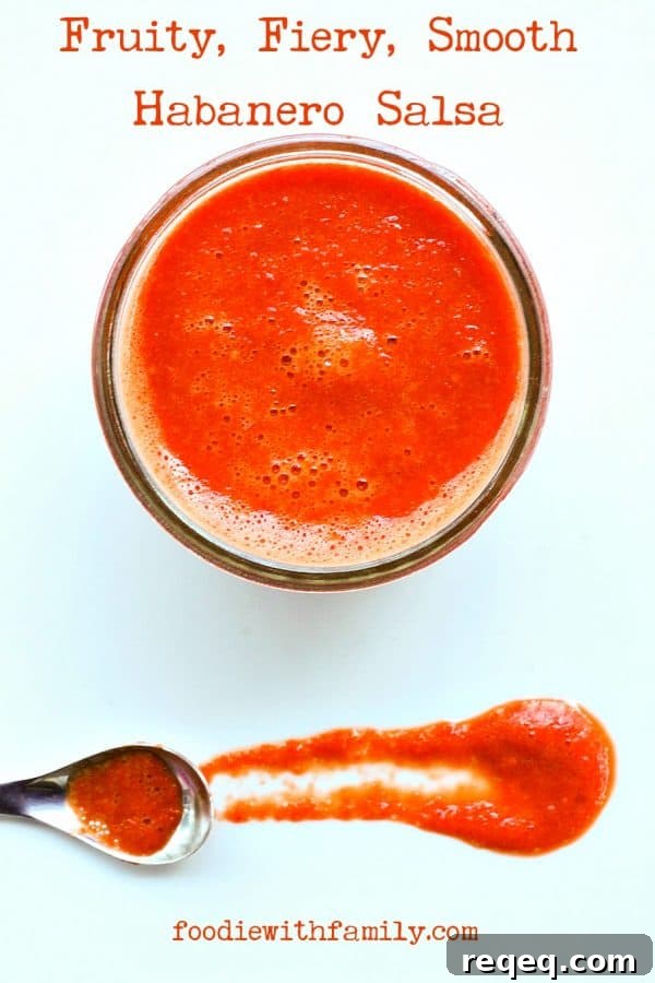 Mango Habanero Salsa: Sweet Heat with a Smooth Finish 4 Fruity, Fiery, Smooth Habanero Salsa like the Blue Iguana Cantina from foodiewithfamily.com