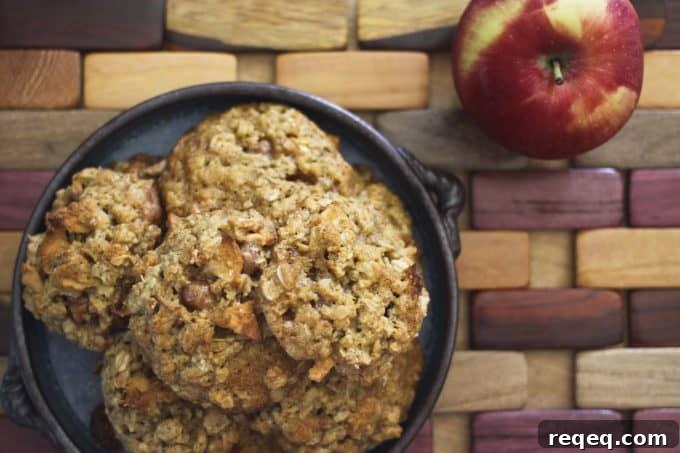 Caramel Apple Oatmeal Cookies with Chewy Brown Sugar Crumble 2 Caramel Apple Oatmeal Cookies from foodiewithfamily.com