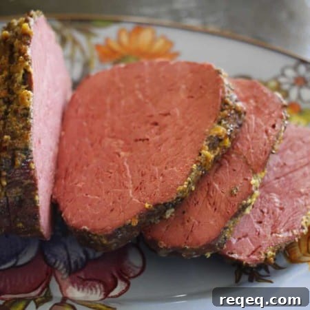 Glazed Corned Beef with Honey-Mustard Finish 4 The Ultimate Corned Beef from foodiewithfamily.com
