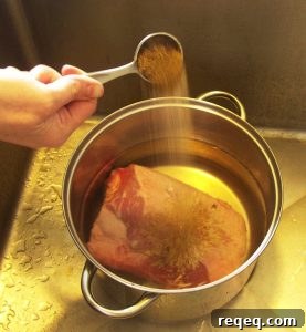 Glazed Corned Beef with Honey-Mustard Finish 7 Corned Beef, a beginning blogger picture