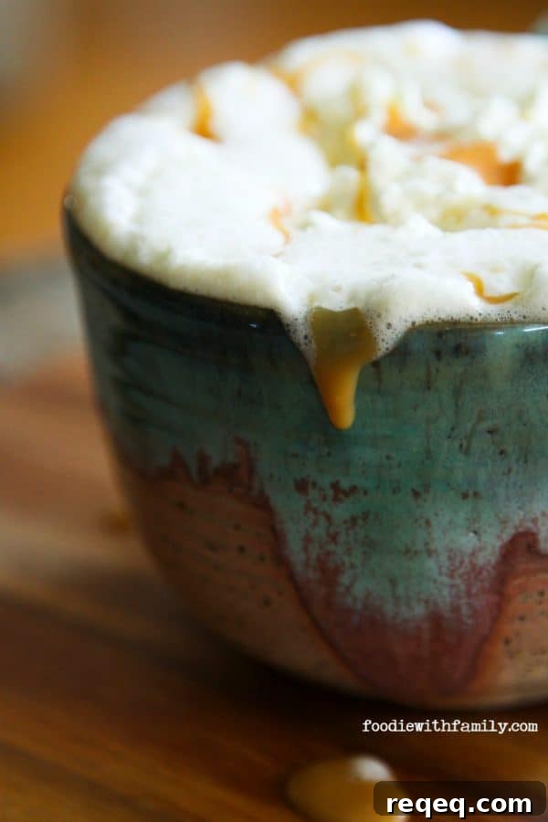 Dulce de Leche Caramel Chai Latte Recipe 2 Dulce de Leche Chai Lattes {caramel chai lattes} from foodiewithfamily.com