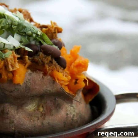Loaded Baked Sweet Potatoes