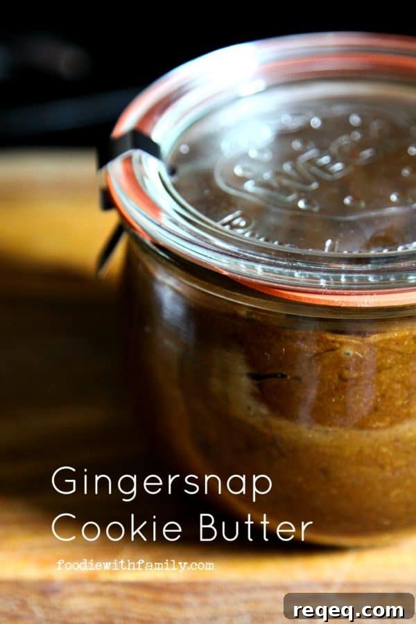 Gingersnap Cookie Butter from foodiewithfamily.com