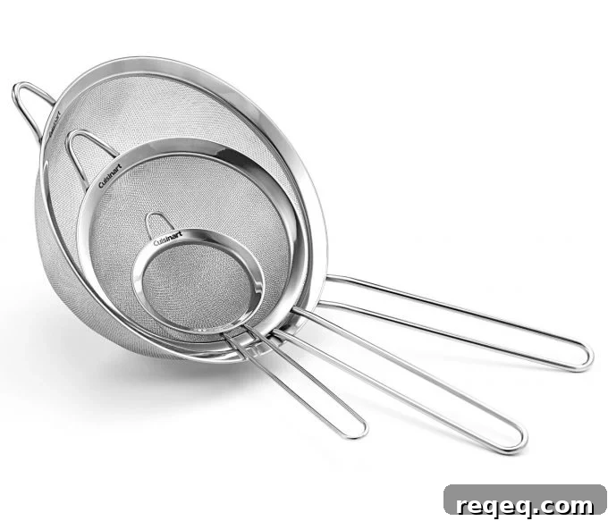 Kitchen Must-Have Item #10: Sieves. From foodiewithfamily.com