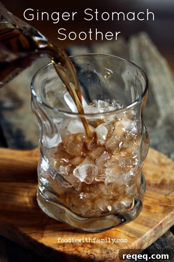Ginger Remedies for Nausea and Upset Stomach 4 Relieve your stomach from nausea caused by overindulgence or sickness with Ginger Stomach Soother from foodiewithfamily.com