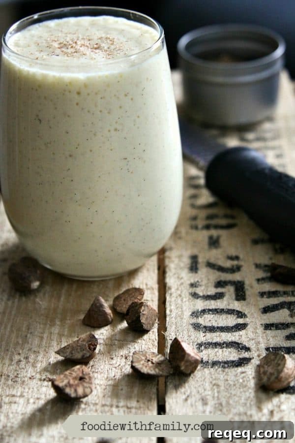 Classic Homemade Eggnog Recipe for the Holidays 2 Light as a feather, rich, Homemade Classic Eggnog from foodiewithfamily.com