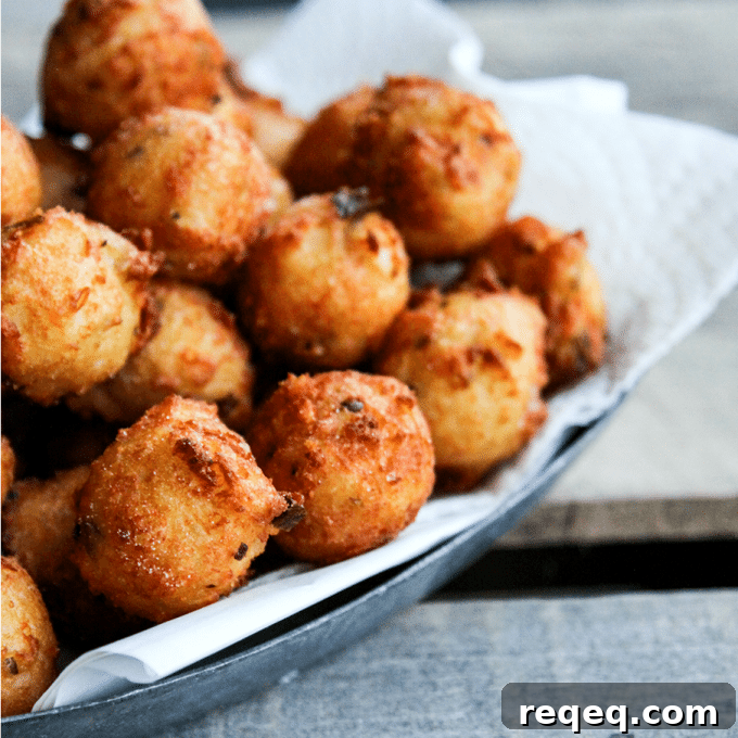 Cheesy, deep-fried Jalapeno Potato Poppers produced in partnership with the US Potato Board