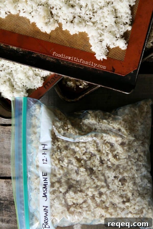 How and Why You Should Freeze Cooked Rice {for fried rice, rice salads, and last minute rice with meals}
