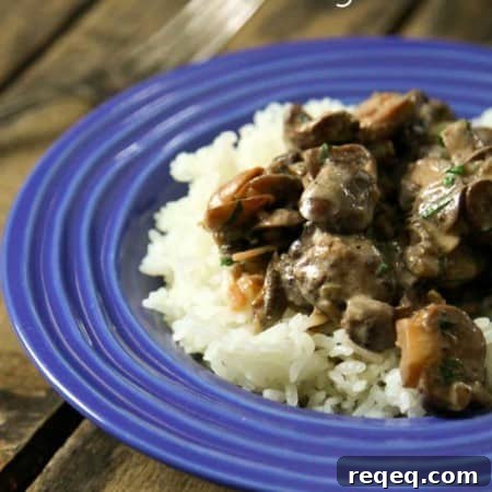 Garlic Mushroom Stroganoff Recipe for Creamy, Comforting Dinner 5 Creamy, intense Garlic Mushroom Stroganoff is a fast, fabulous winter meal from foodiewithfamily.com