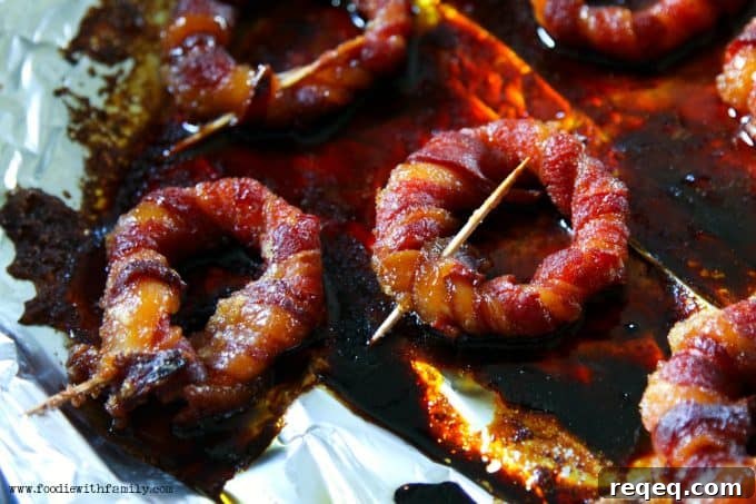 Crispy Bacon-Wrapped Onion Rings Recipe for Game Day Snacks 4 Easy Bacon Wrapped Onion Rings from foodiewithfamily.com