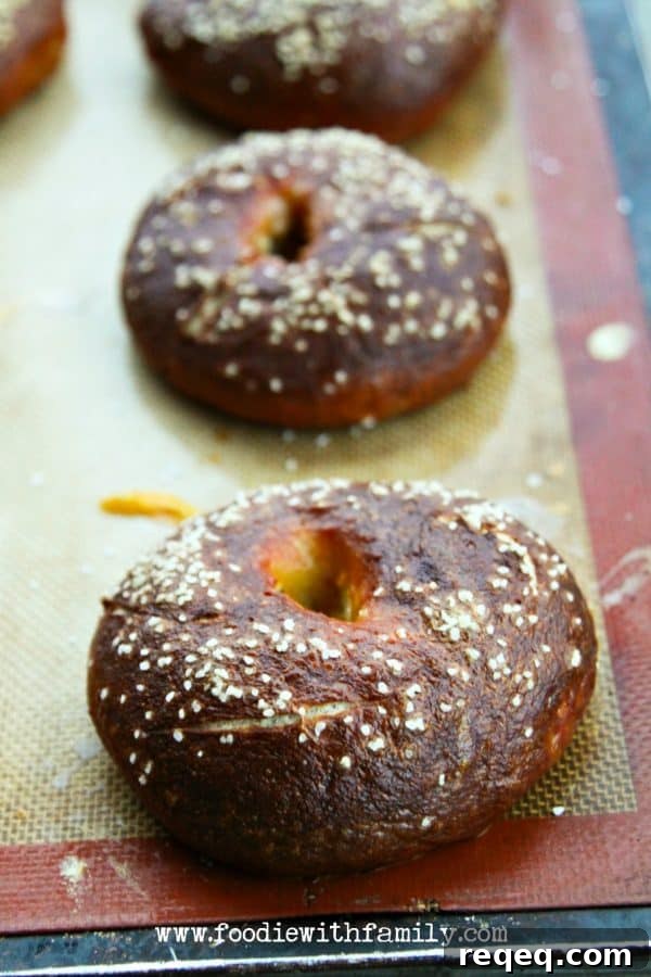 How to Make Homemade Pretzel Bagels: Chewy, Golden & Savory 2 Fresh from the oven Homemade Pretzel Bagels
