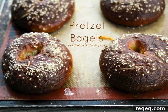 How to Make Homemade Pretzel Bagels: Chewy, Golden & Savory 5 Homemade Pretzel Bagels on a plate
