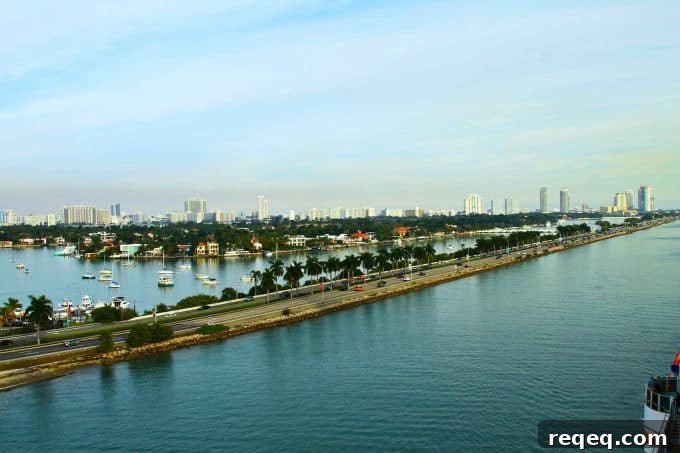 Carnival Breeze Sailing: Itineraries, Tips & What to Expect 2 Leaving the Port of Miami on the #CarnivalBreeze