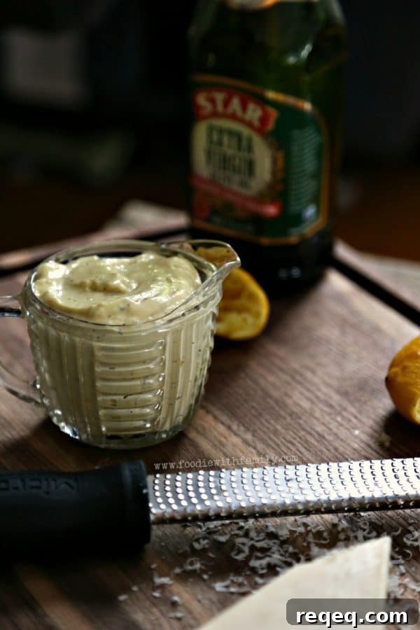 Thick Caesar Mayonnaise Dressing for Sandwiches & Salads 2 Homemade Thick Caesar Dressing like mayonnaise. Great dressing or dip.